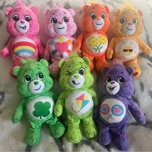 Care Bears 2023 Limited Edition 8” Eco Plush Toys - LOT of 7 by Basic Fun